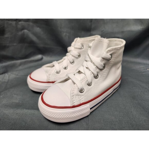 Converse Toddlers Chuck Taylor All Star Hi Lace Up White Size 9 NEW NO BOX! - Picture 4 of 10